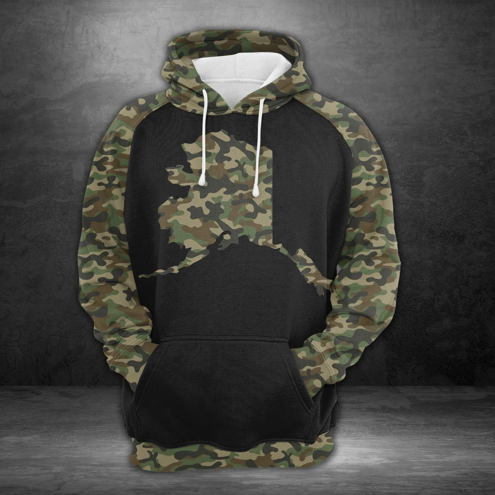 Alaska Camo pattern Pullover Premium Hoodie Home Sweet Home, Perfect Outfit For Men And Women On Christmas New Year Autumn Winter - Image 2
