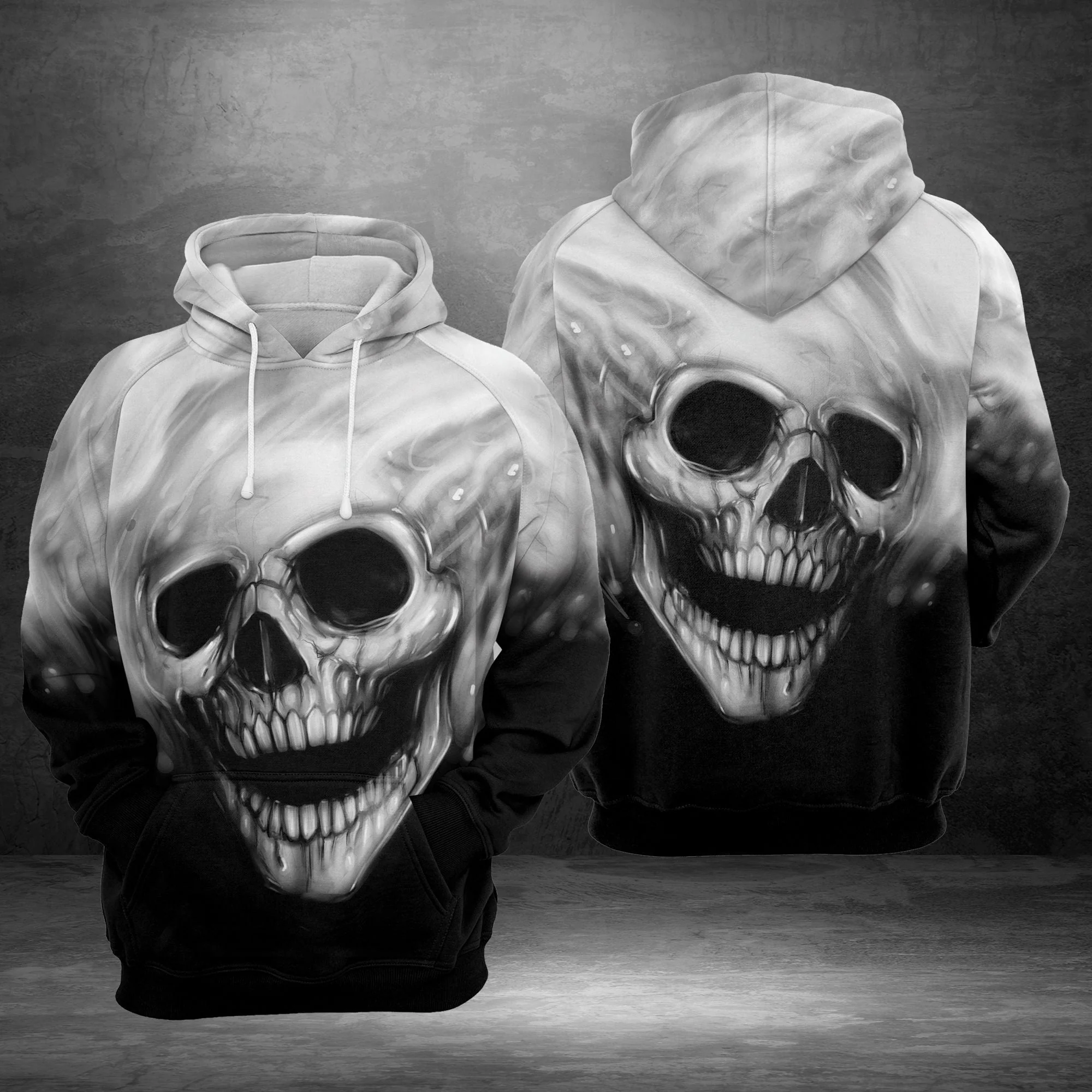 Amazing Skull Pullover Premium Hoodie, Perfect Outfit For Men And Women On Christmas New Year Autumn Winter - Image 3