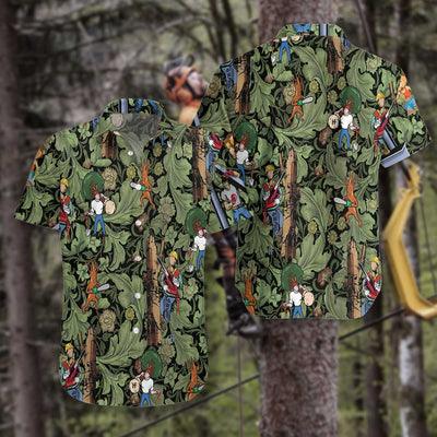 Arborist Hawaiian Shirt, Arborist Tropical Leaves Aloha Shirt For Men - Gift For Arborist, Husband, Boyfriend, Family, Friends