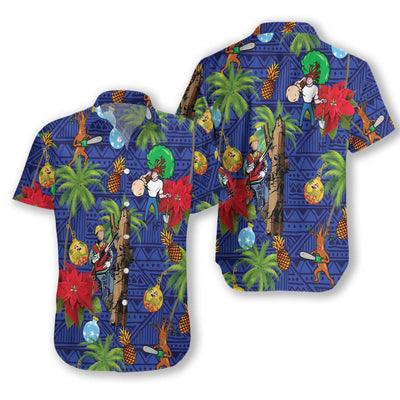 Arborist Hawaiian Shirt, Arborist Tropical Palm Tree Aloha Shirt For Men - Gift For Arborist, Husband, Boyfriend, Family, Friends