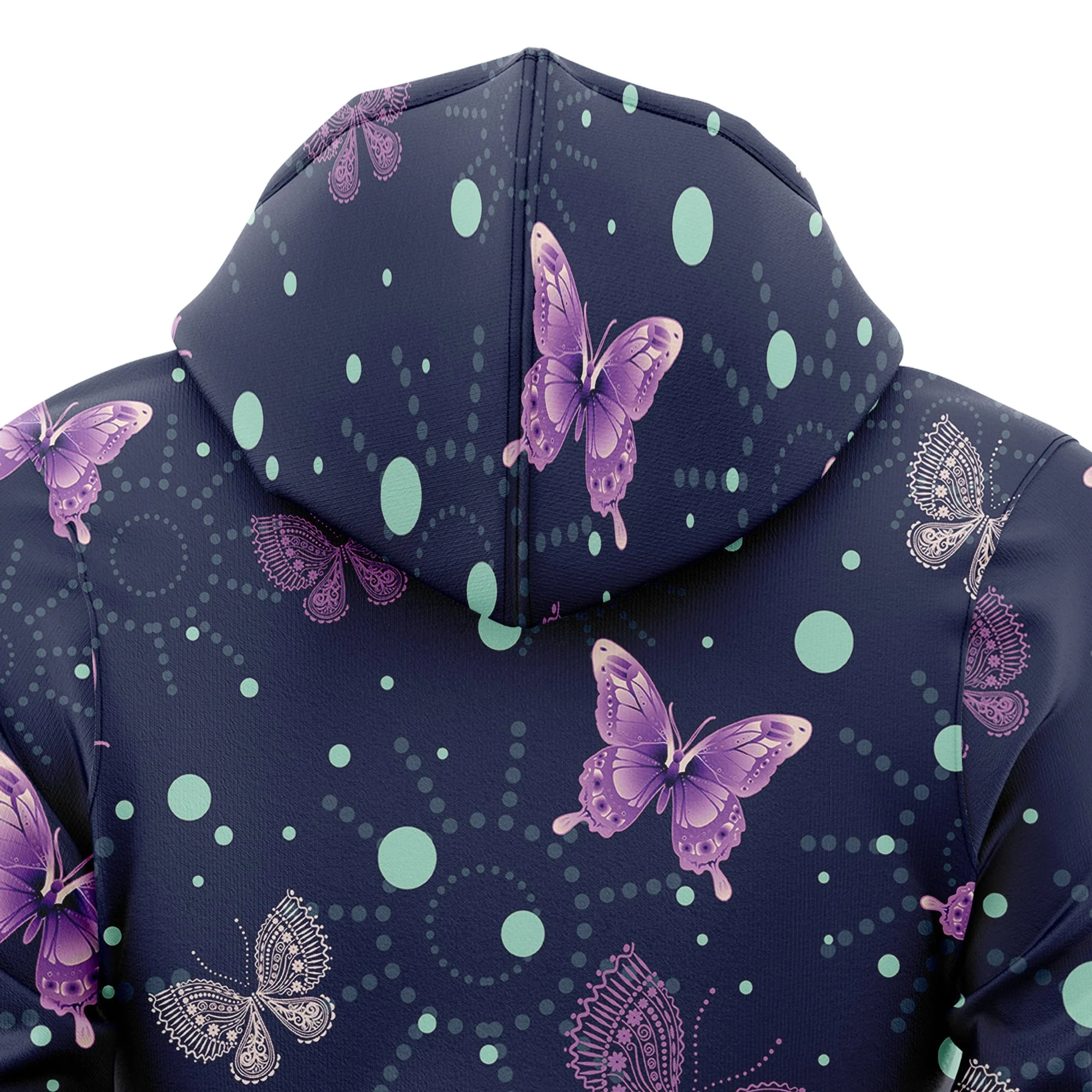 Awesome Butterfly Purple Garden Pullover Premium Hoodie, Perfect Outfit For Men And Women On Christmas New Year Autumn Winter - Image 5