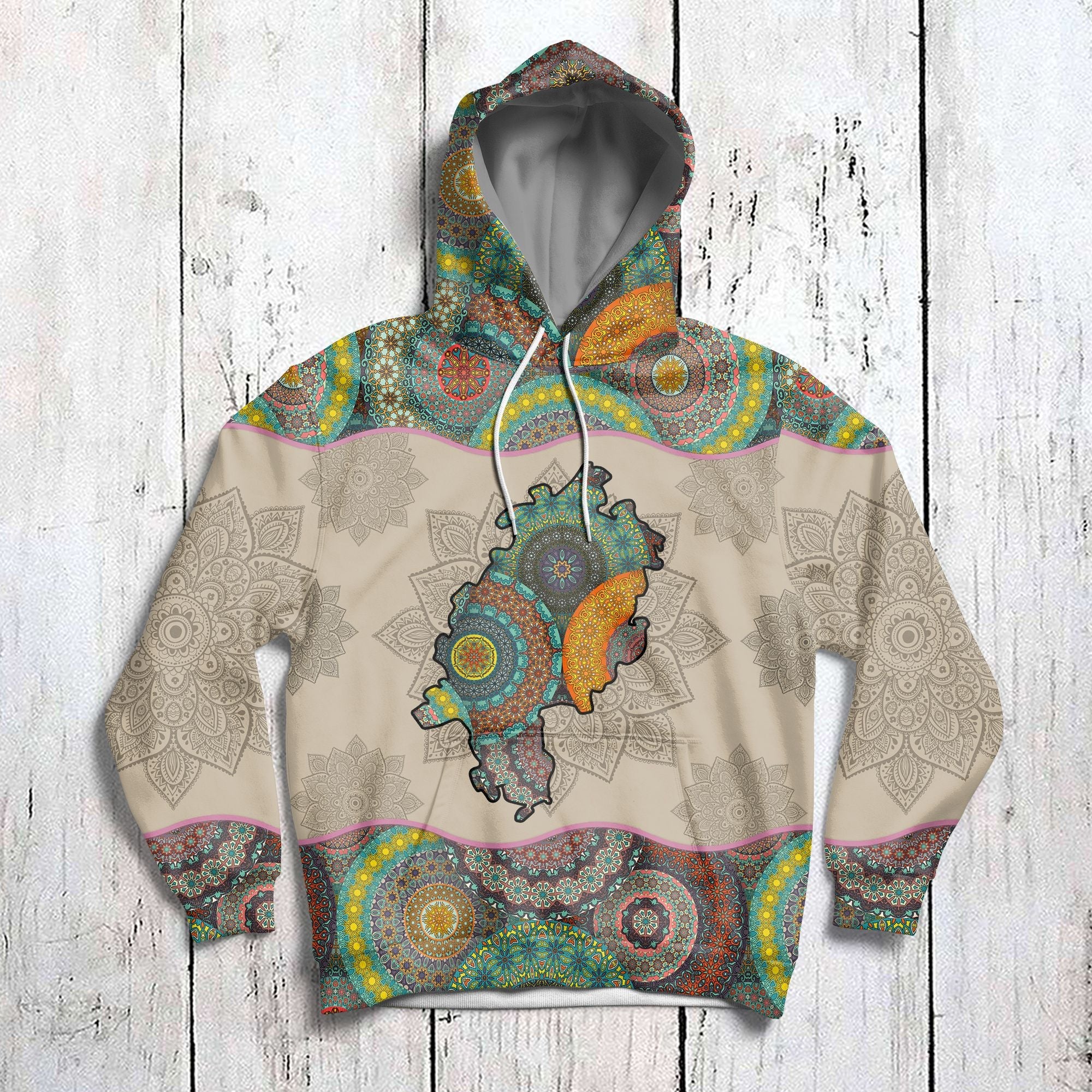 Awesome Hesse Mandala Pullover Premium Hoodie, Perfect Outfit For Men And Women On Christmas New Year Autumn Winter - Image 3