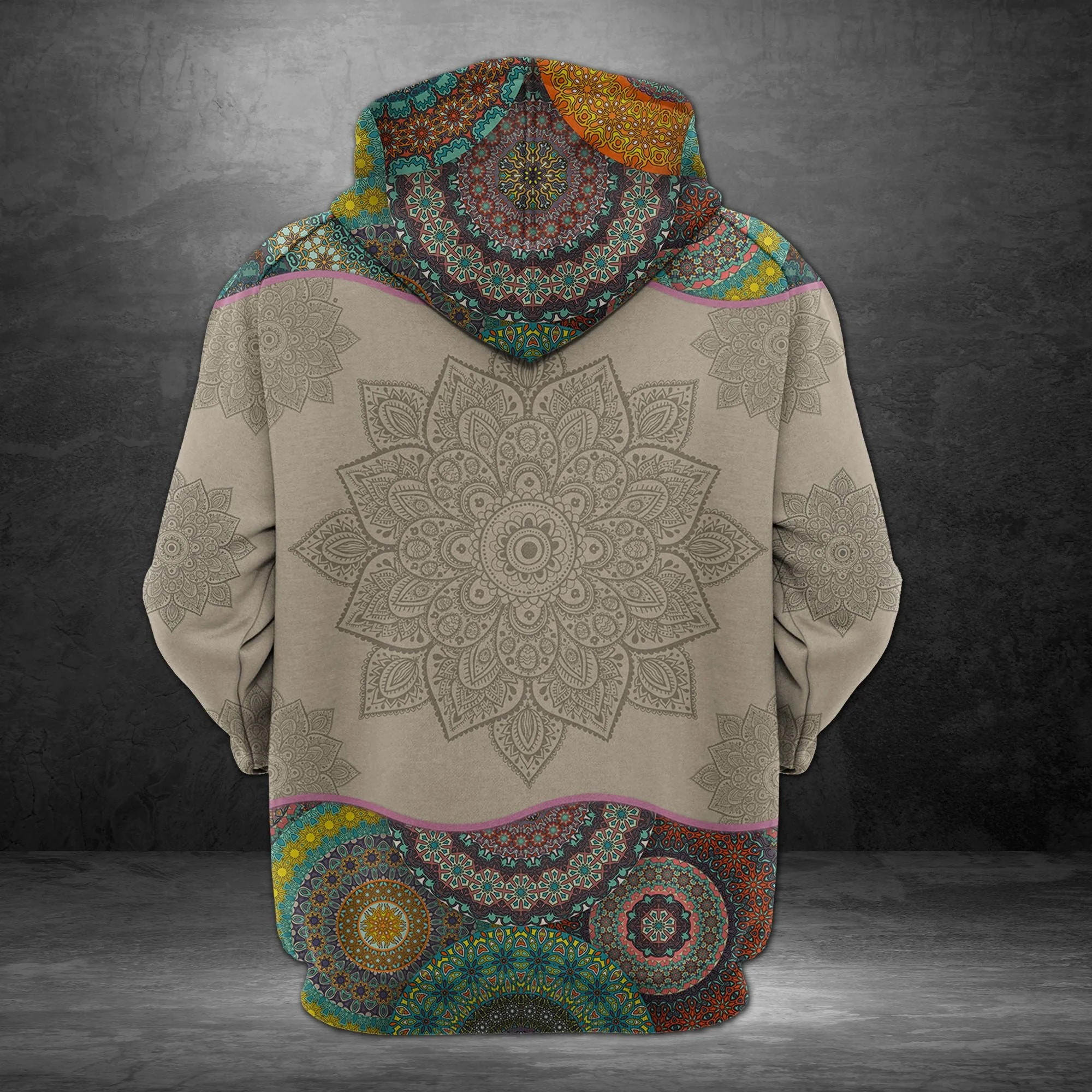 Awesome Vermont Mandala Pullover Premium Hoodie, Perfect Outfit For Men And Women On Christmas New Year Autumn Winter - Image 3