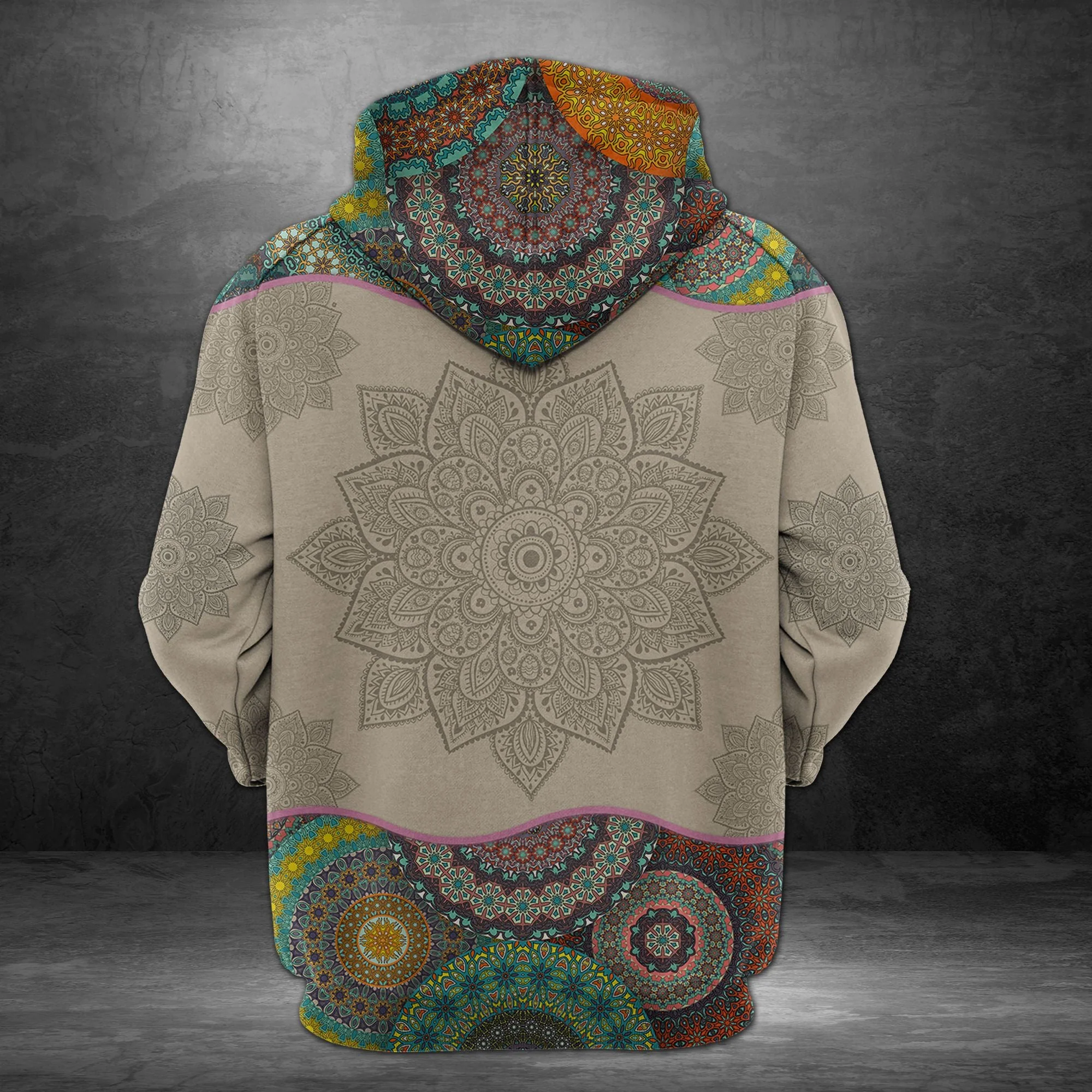 Awesome West Virginia Mandala Pullover Premium Hoodie, Perfect Outfit For Men And Women On Christmas New Year Autumn Winter - Image 2