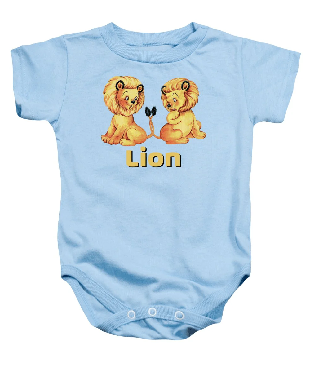 Baby Lion Baby Onesies, Animal Onesie, Newborn Onesies - Perfect Gift For Baby, Baby Gift Onesie