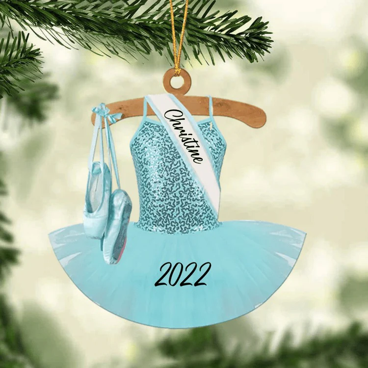 Ballet Dance Dress Christmas Ornament - Great Gift Idea For Ballet Lovers - Image 10