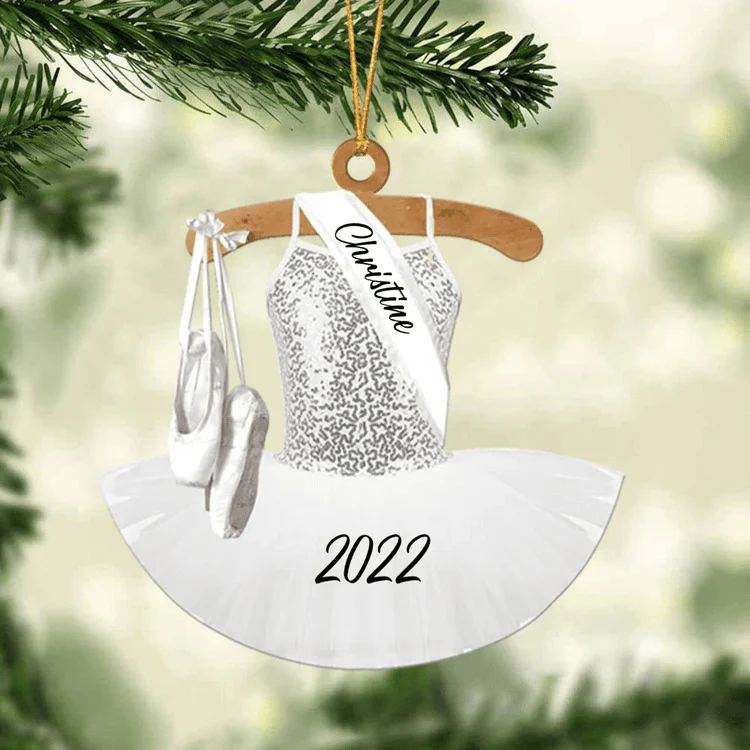 Ballet Dance Dress Christmas Ornament - Great Gift Idea For Ballet Lovers - Image 12