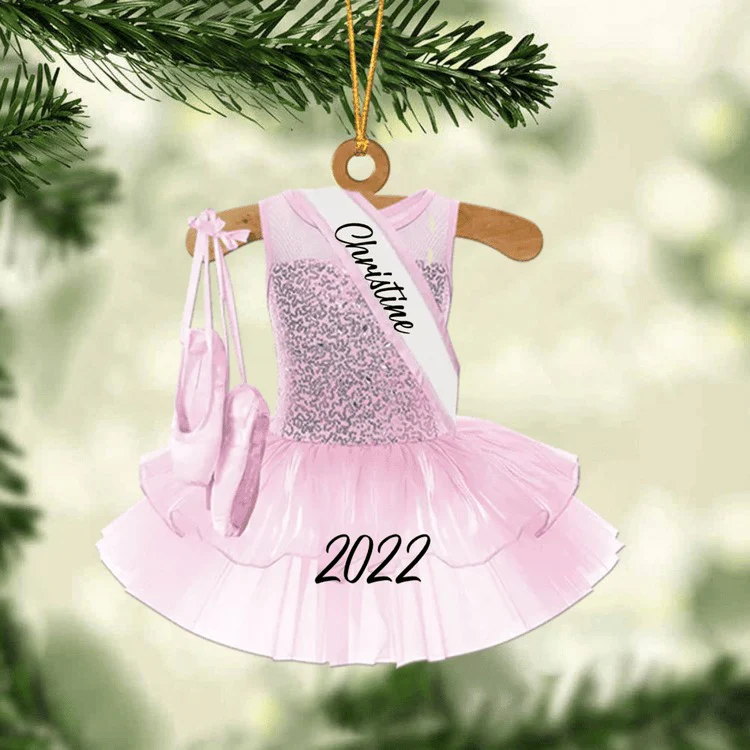 Ballet Dance Dress Christmas Ornament - Great Gift Idea For Ballet Lovers - Image 6