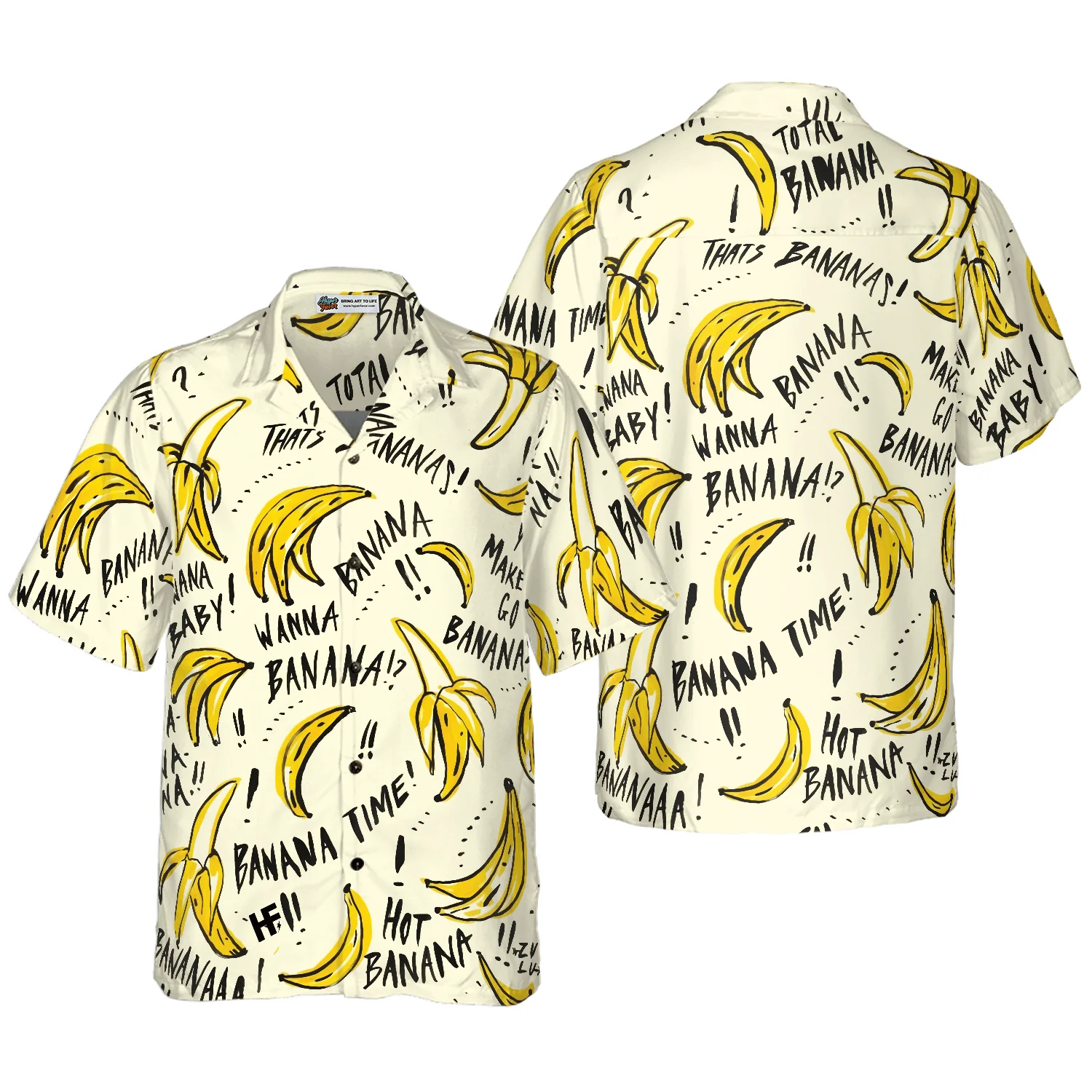 Banana Quote Hawaiian Shirt, Colorful Summer Aloha Shirt For Men Women, Perfect Gift For Friend, Team