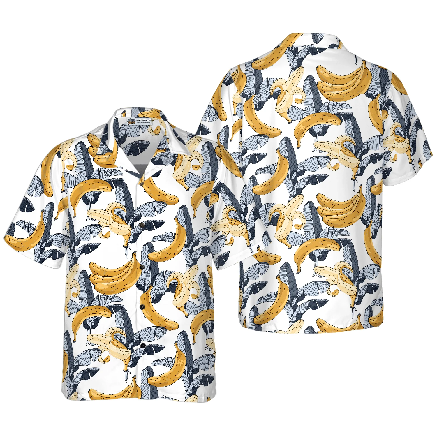 Banana Tropical Hawaiian Shirt, Colorful Summer Aloha Shirt For Men Women, Perfect Gift For Friend, Family, Team