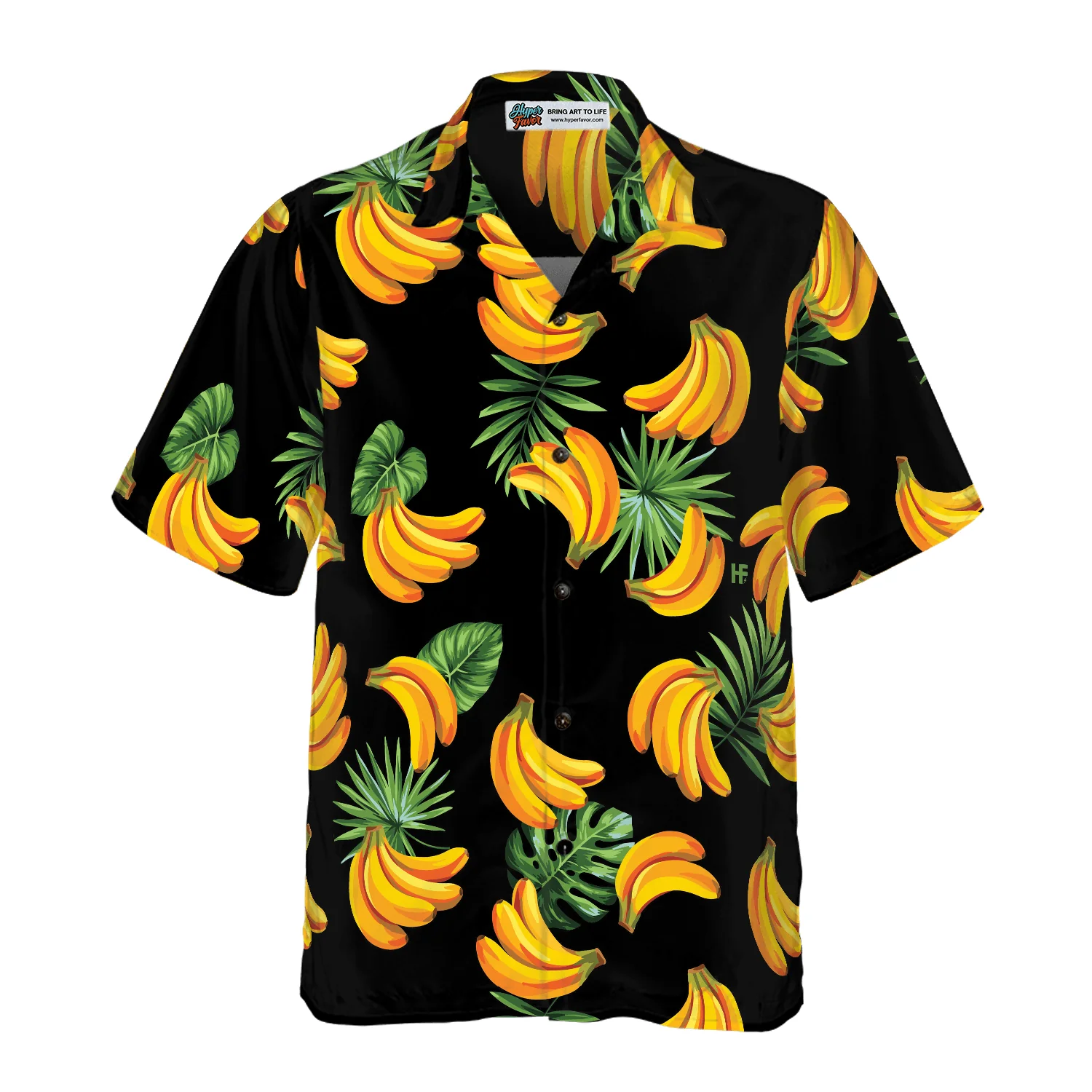 Banana & Tropical Palm Leaves Hawaiian Shirt For Summer, Colorful Shirt For Men Women, Perfect Gift For Friend, Team, Family - Image 3