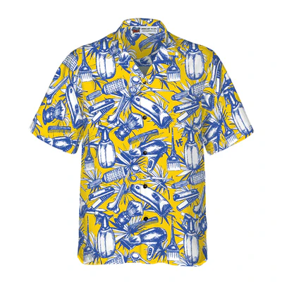 Barber Hawaiian Shirt, Floral Barber Equipment Aloha Shirt For Men - Perfect Gift For Barber, Husband, Boyfriend, Family, Friends - Image 2