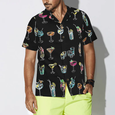 Bartender Hawaiian Shirt, Colorful Cocktail Aloha Shirt For Men - Gift For Bartender, Husband, Boyfriend, Family, Friends - Image 4