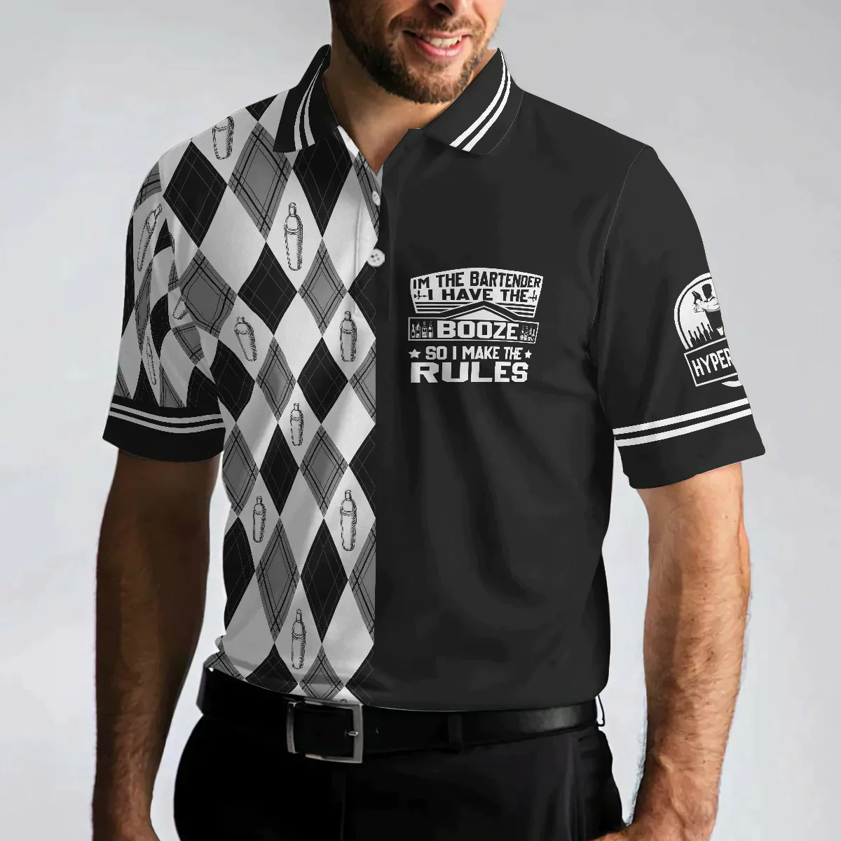 Bartender Men Polo Shirt, I'm The Bartender Polo Shirt, Best Bartender Shirt For Men - Gift For Bartender, Husband, Family - Image 6