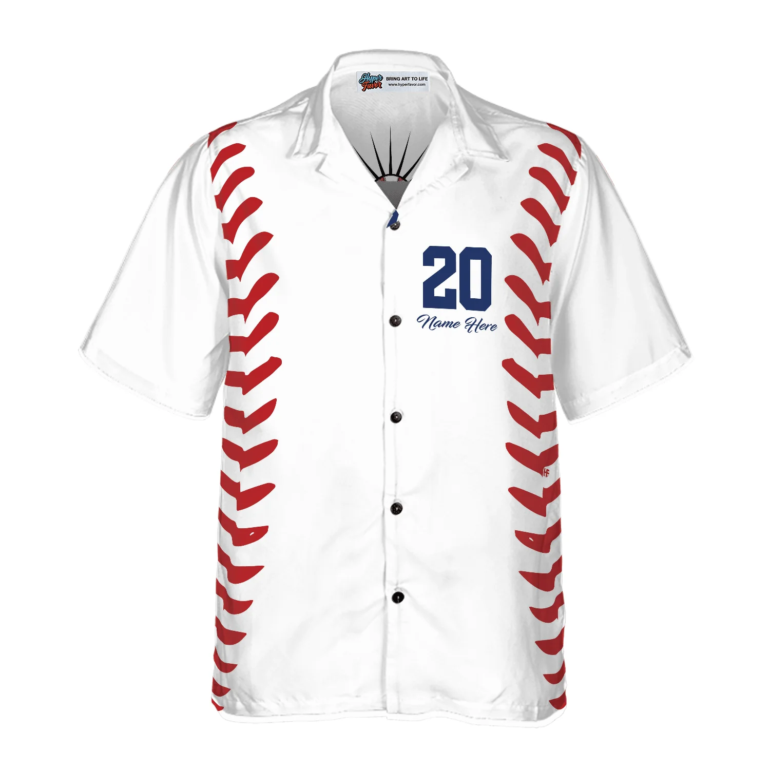 Baseball Basic Pattern Custom Aloha Hawaiian Shirt For Summer, Personalized Colorful Hawaiian Shirt Outfit For Men Women, Gift For Friend, Team - Image 3