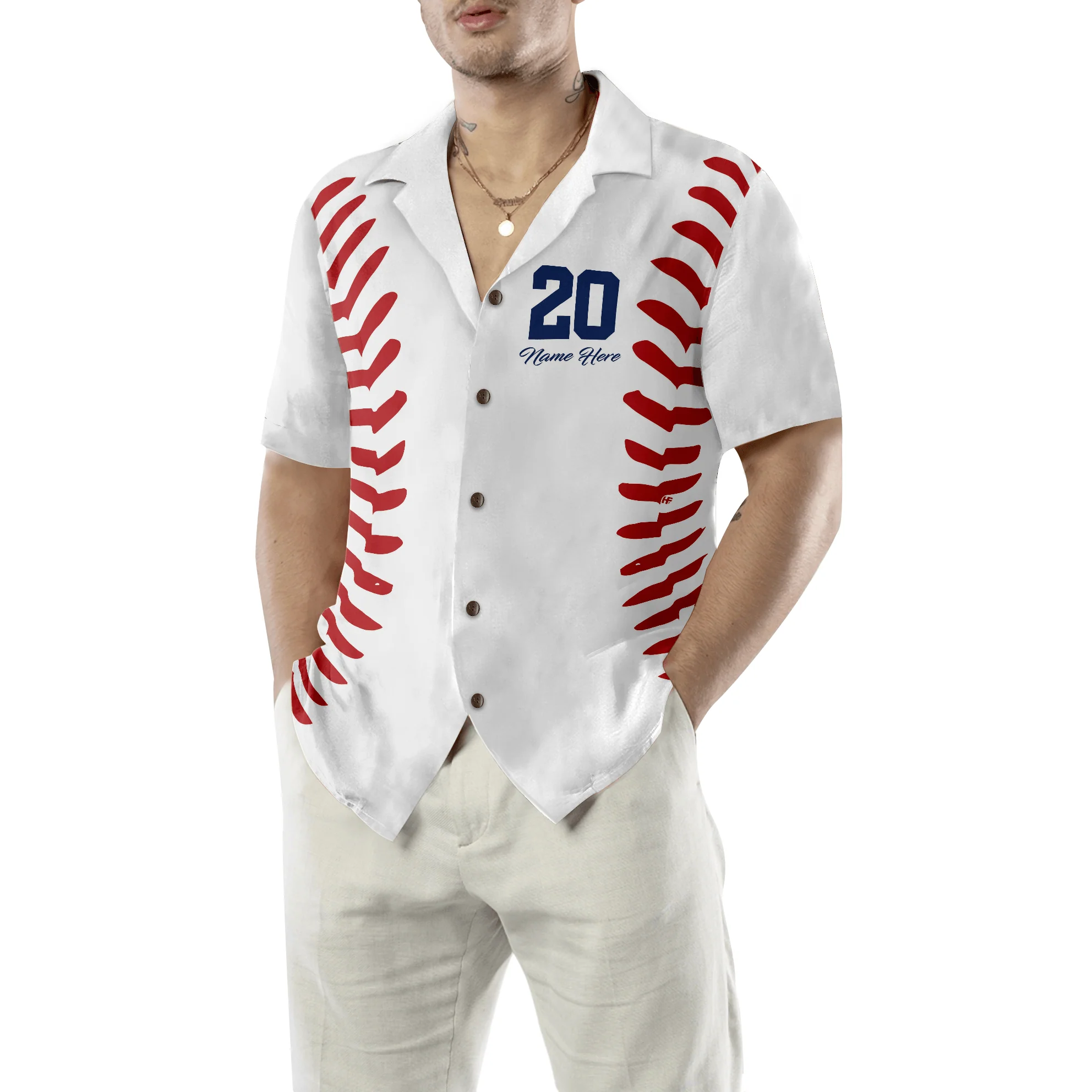 Baseball Basic Pattern Custom Aloha Hawaiian Shirt For Summer, Personalized Colorful Hawaiian Shirt Outfit For Men Women, Gift For Friend, Team - Image 5