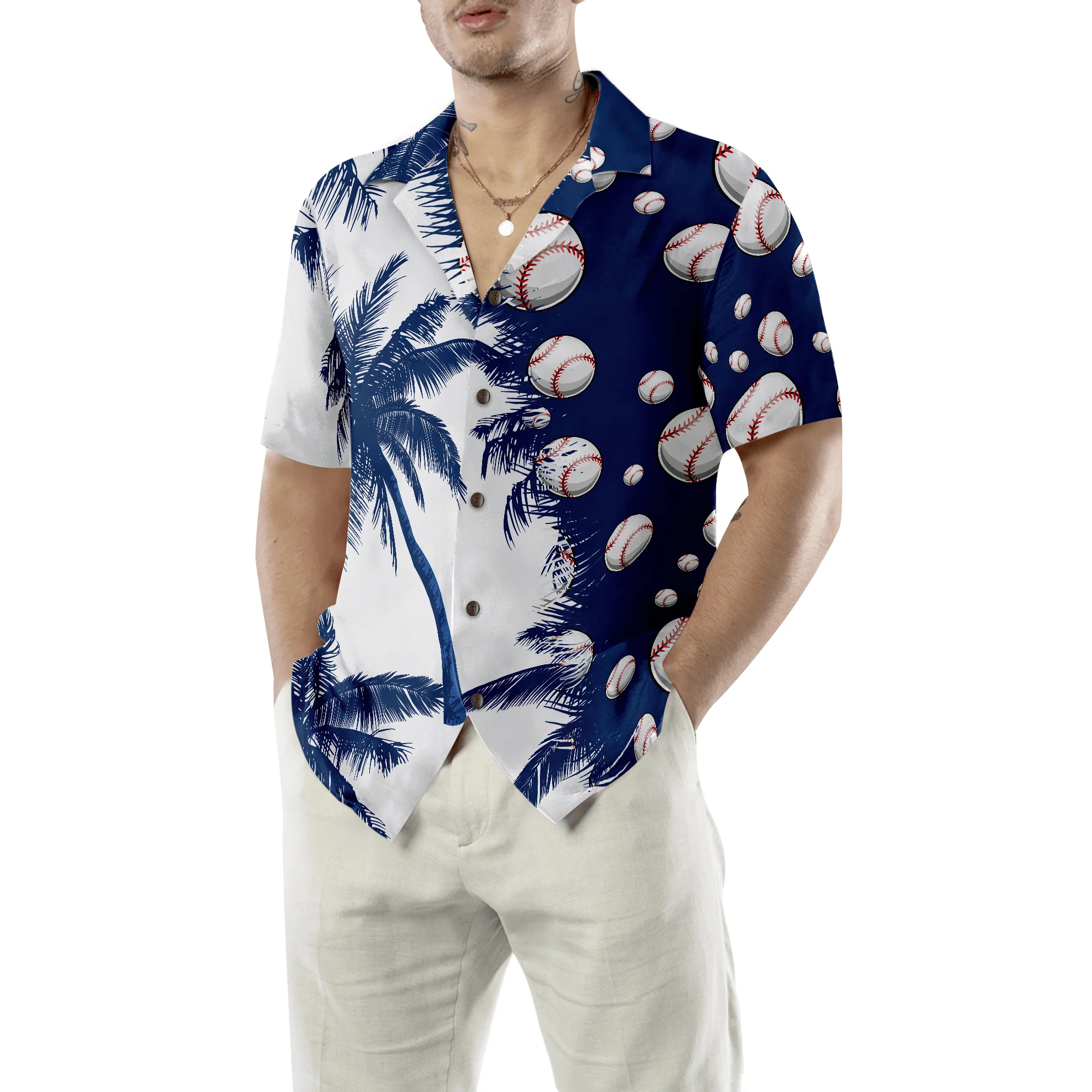 Baseball Hawaiian Shirt, The Coolest Baseball Hawaiian Shirt, Colorful Summer Aloha Shirt For Men Women - Gift For Friend, Family, Husband, Wife - Image 5