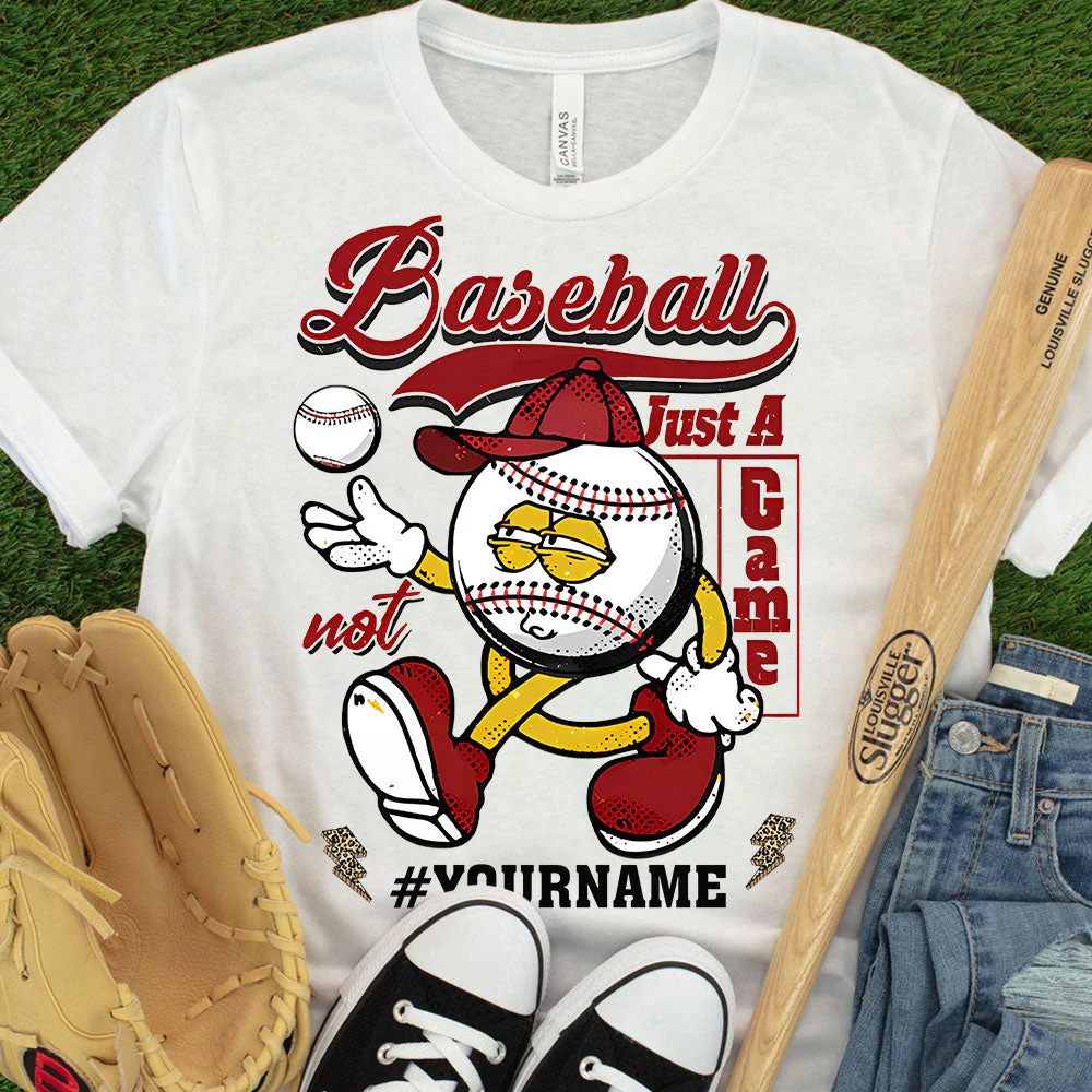 Baseball Lovers T-Shirt Customized Name For Women Baseball Is Not Just A Game, Perfect Outfit For Baseball Lovers - Image 4