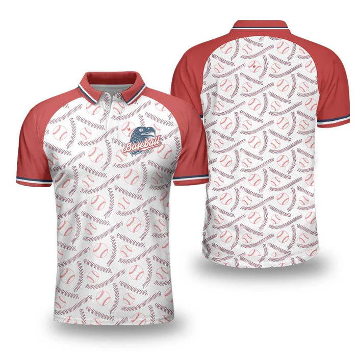 Baseball Men Polo Shirt, Baseball And Patriot Polo Shirt For Men, Perfect Polo Shirt For Baseball Lovers - Image 2