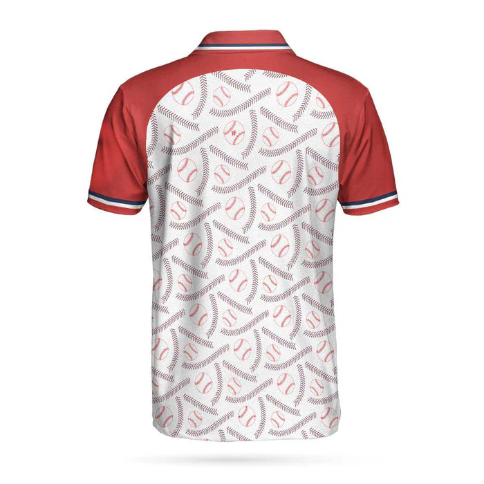 Baseball Men Polo Shirt, Baseball And Patriot Polo Shirt For Men, Perfect Polo Shirt For Baseball Lovers - Image 3