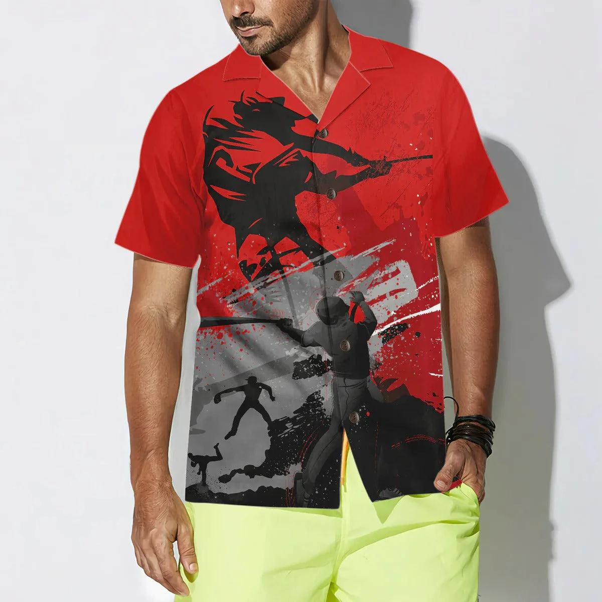 Baseball Hawaiian Shirt - Red Is The New Black Baseball Hawaiian Shirt - Perfect Gift For Lover, Friend, Family