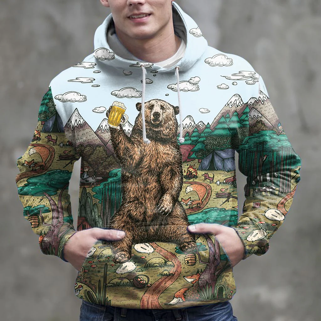 Bear Pullover Premium Hoodie I Hate People, Perfect Outfit For Men And Women On Christmas New Year Autumn Winter