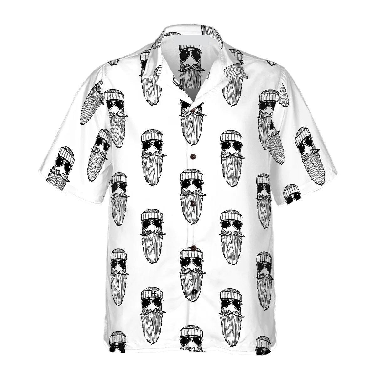 Beard Seamless Pattern Hawaiian Shirt, Funny Aloha Shirt - Perfect Gift For Beach Lovers, Friends, Husband, Boyfriend, Family, Summer Lovers - Image 4