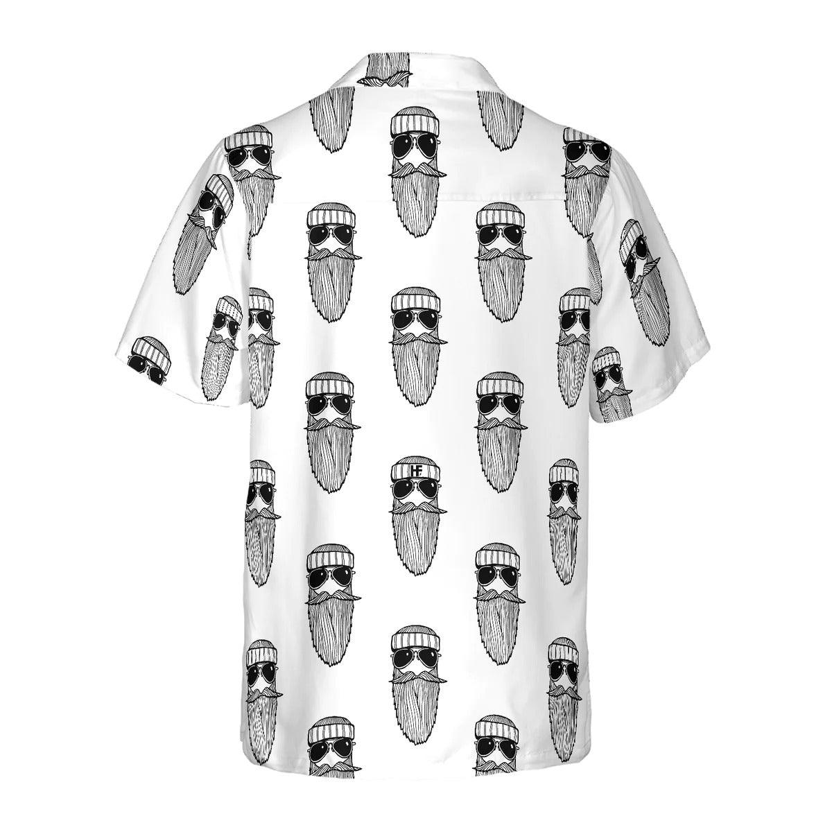 Beard Seamless Pattern Hawaiian Shirt, Funny Aloha Shirt - Perfect Gift For Beach Lovers, Friends, Husband, Boyfriend, Family, Summer Lovers - Image 5