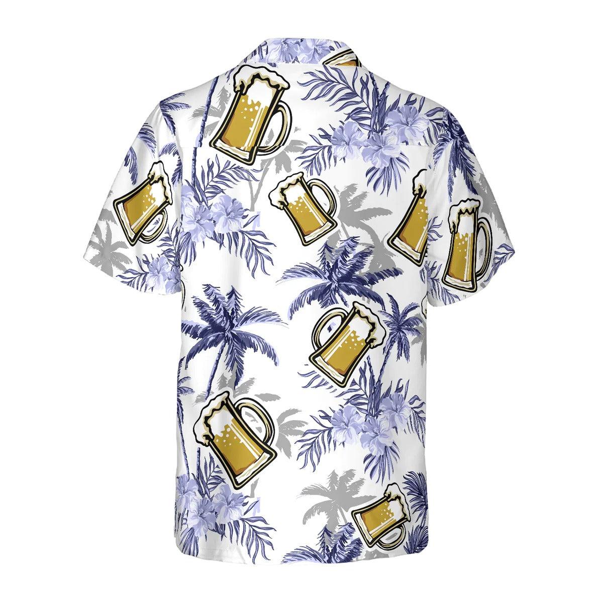 Beer Coconut Tree Seamless Hawaiian Shirt, Coconut Tree Aloha Shirt - Perfect Gift For Men Women, Beach Lovers, Friends, Family, Summer Lovers - Image 3