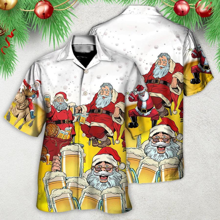 Beer Hawaiian Shirt, Beer Christmas, Santa Claus I Want More Beer Aloha Shirt For Men And Women - Perfect Gift For Beer Lovers, Christmas
