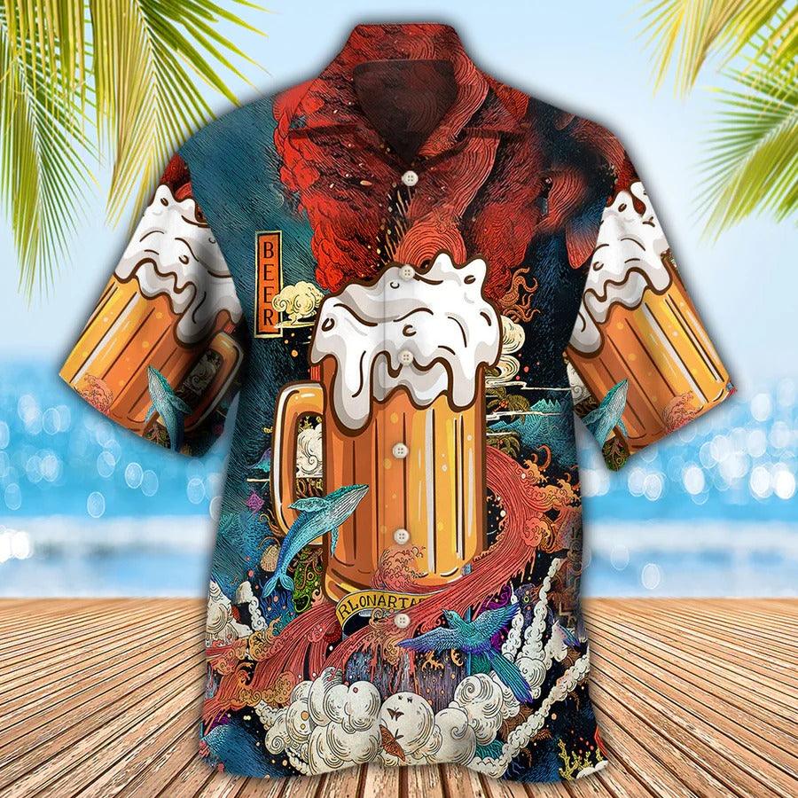 Beer Hawaiian Shirt, Beer Classic Style, Beer Favorite Drinking Aloha Shirt For Men And Women - Perfect Gift For Beer Lovers, Summer - Image 2
