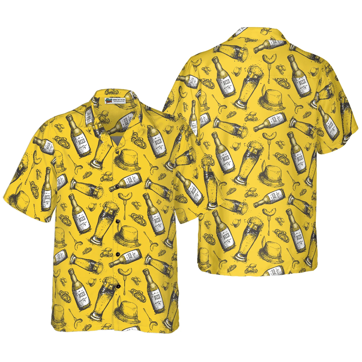 Beer Hawaiian Shirt, Colorful Summer Aloha Shirt For Men Women, Perfect Gift For Friend, Family, Husband, Wife, Boyfriend, Girlfriend