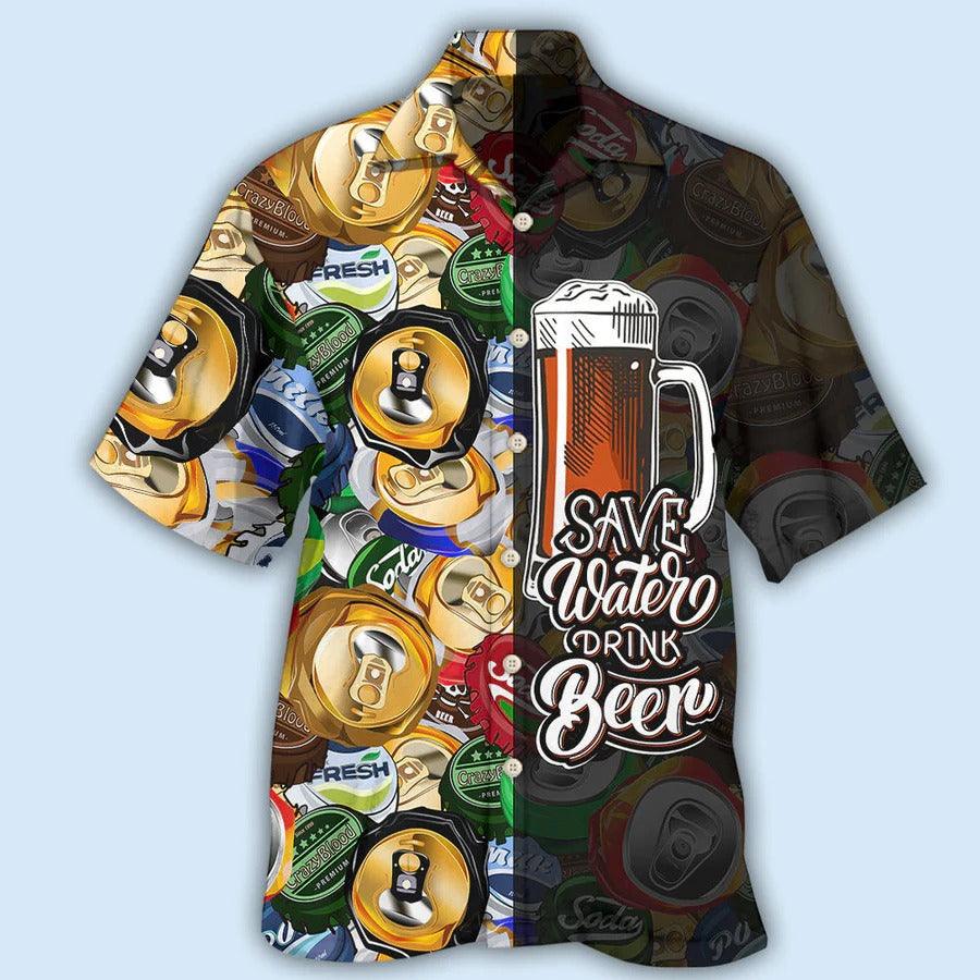 Beer Hawaiian Shirt, Let's Drink Beer, Save Water Drink Beer Aloha Shirt For Men And Women - Perfect Gift For Beer Lovers, Summer - Image 2