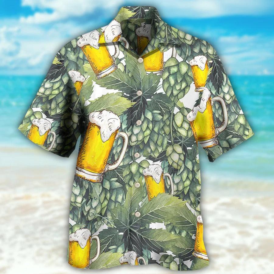 Beer Hawaiian Shirt, Tropical Beer Craft, Beer And Hops Aloha Shirt For Men And Women - Perfect Gift For Beer Lovers, Summer - Image 2