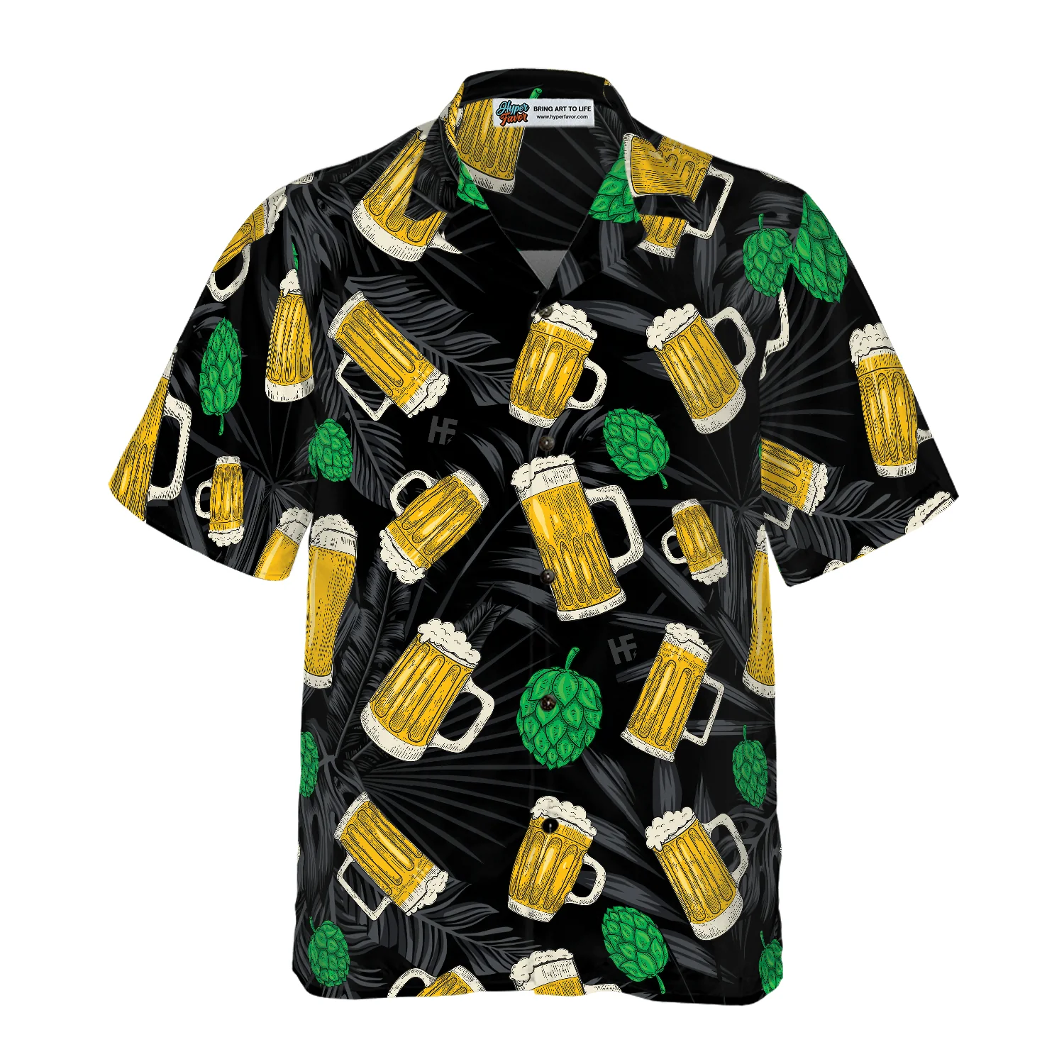 Beer Mugs And Hop Aloha Hawaiian Shirt For Summer, Colorful Shirt For Men Women, Perfect Gift For Friend, Team, Family - Image 3