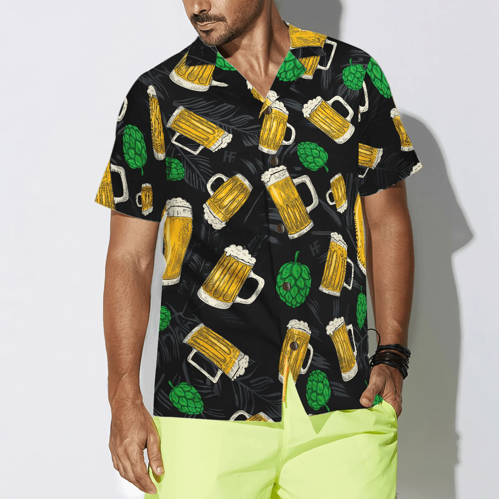 Beer Mugs And Hop Aloha Hawaiian Shirt For Summer, Colorful Shirt For Men Women, Perfect Gift For Friend, Team, Family - Image 4