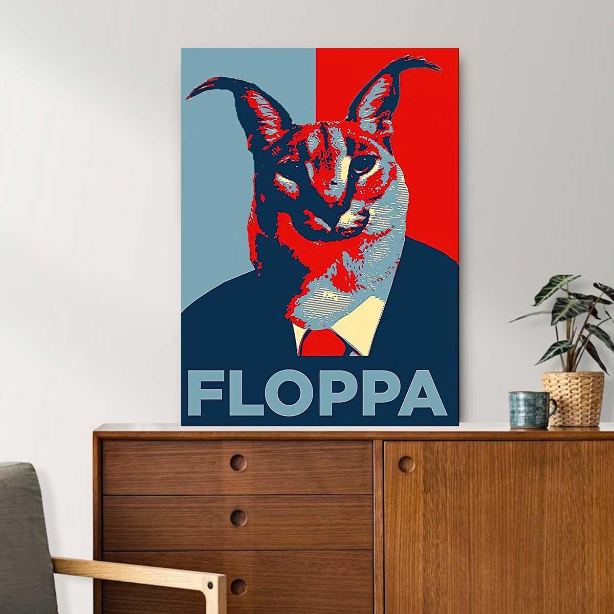 Big Floppa, Funny Floppa Cat Matte Canvas, Premium Wrapped Canvas - Gift For Family, Friends, Cat Lovers - Image 3