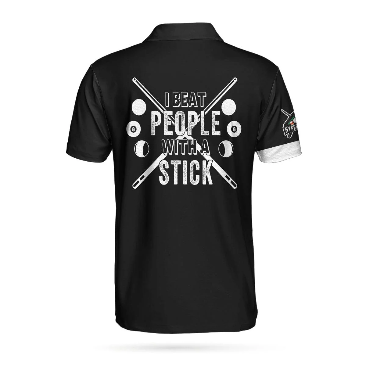 Billiards Men Polo Shirt, Ball And Sticks Set, I Beat People With A Stick Polo Shirt, Best Billiards Shirt For Men, Gift For Billiards Lovers - Image 2