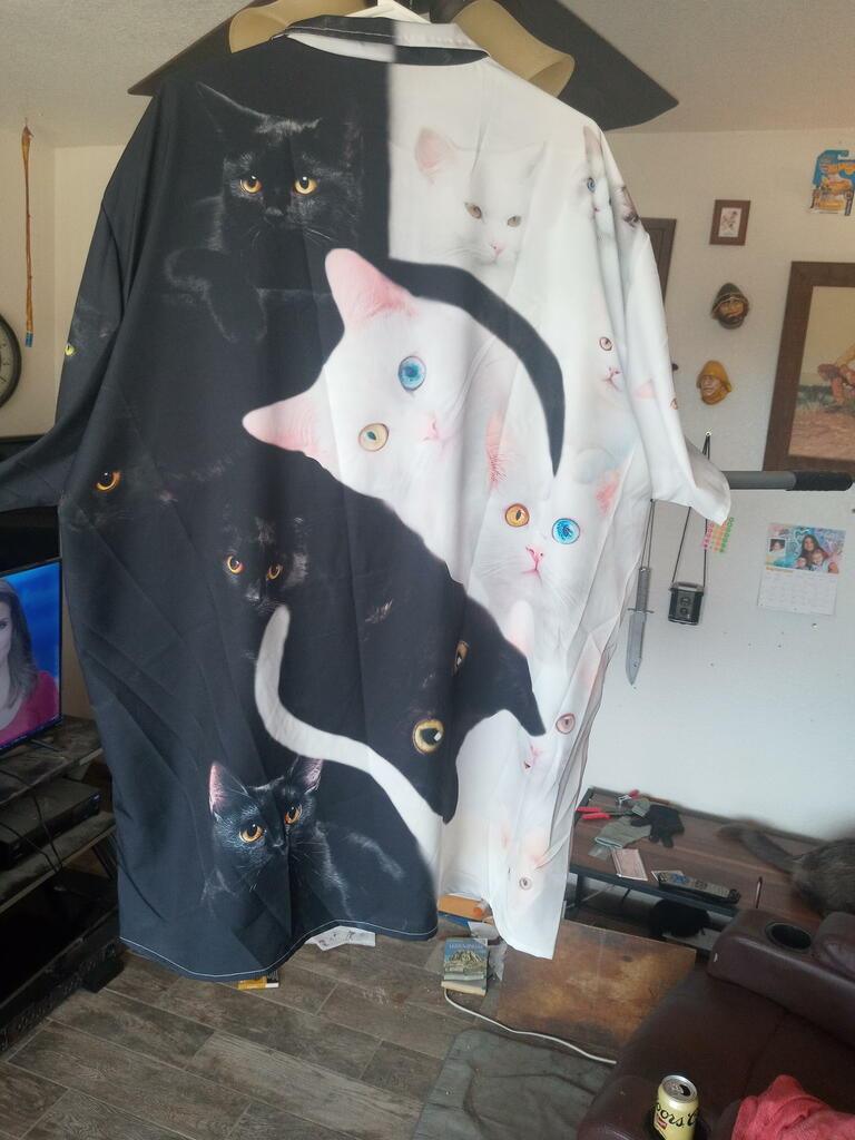 Black And White Cat Are Better Than Aloha Hawaiian Shirt For Summer, Colorful Cool Cat Hawaiian Shirts Outfit For Men Women, Friend, Cat Lover - Image 3