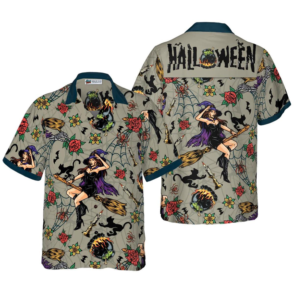 Black Cat Hawaiian Shirt For Summer, Halloween Witches Night Aloha Shirts - Perfect Gift For Men, Women, Cat Lovers Friend, Family - Image 5