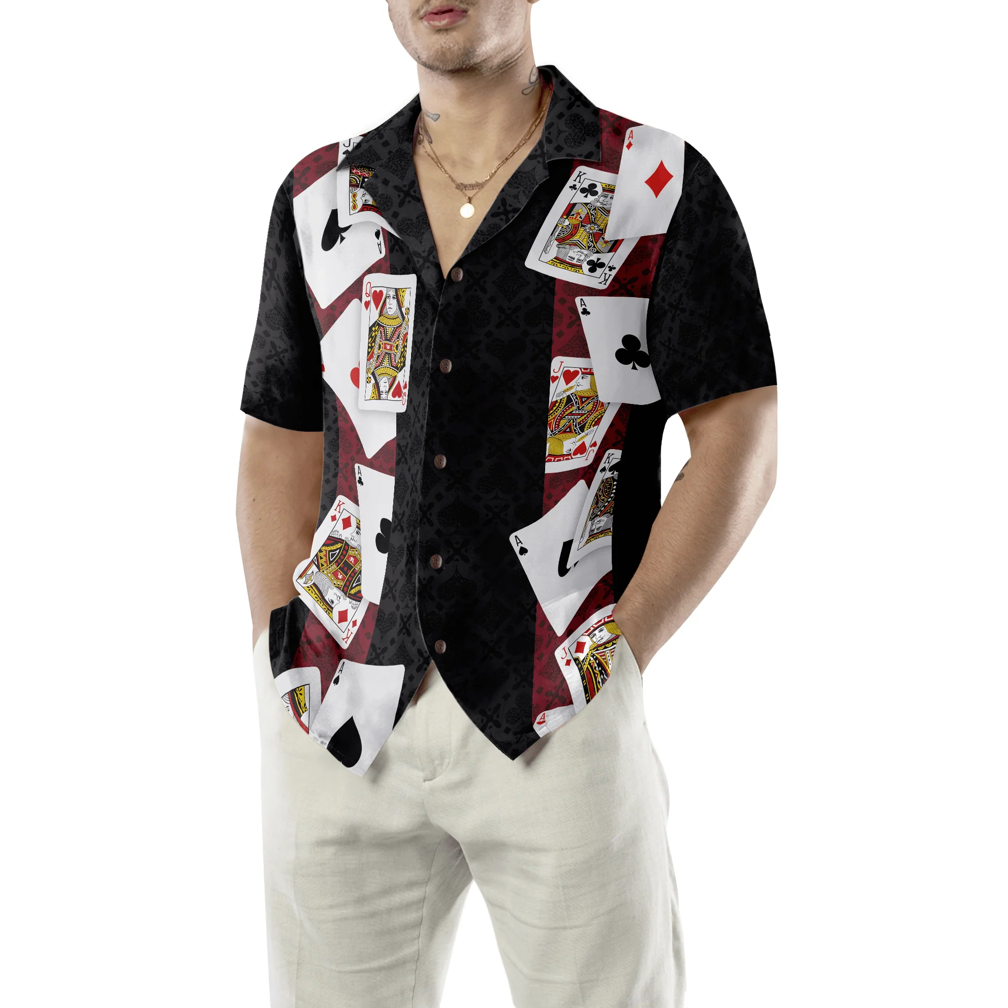 BlackJack Not Luck Just Skill Hawaiian Shirt, Colorful Summer Aloha Shirt For Men Women, Perfect Gift For Husband, Wife, Friend, Family - Image 4