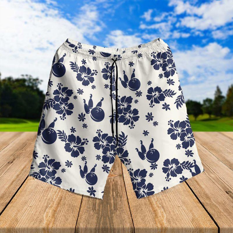 Bowling Aloha Hawaiian Shirts For Summer Outfit, Blue Tropical Hawaiian Shirt For Men Women, Beach Wear Gift For Bowlers, Friend, Bowling Lovers - Image 3