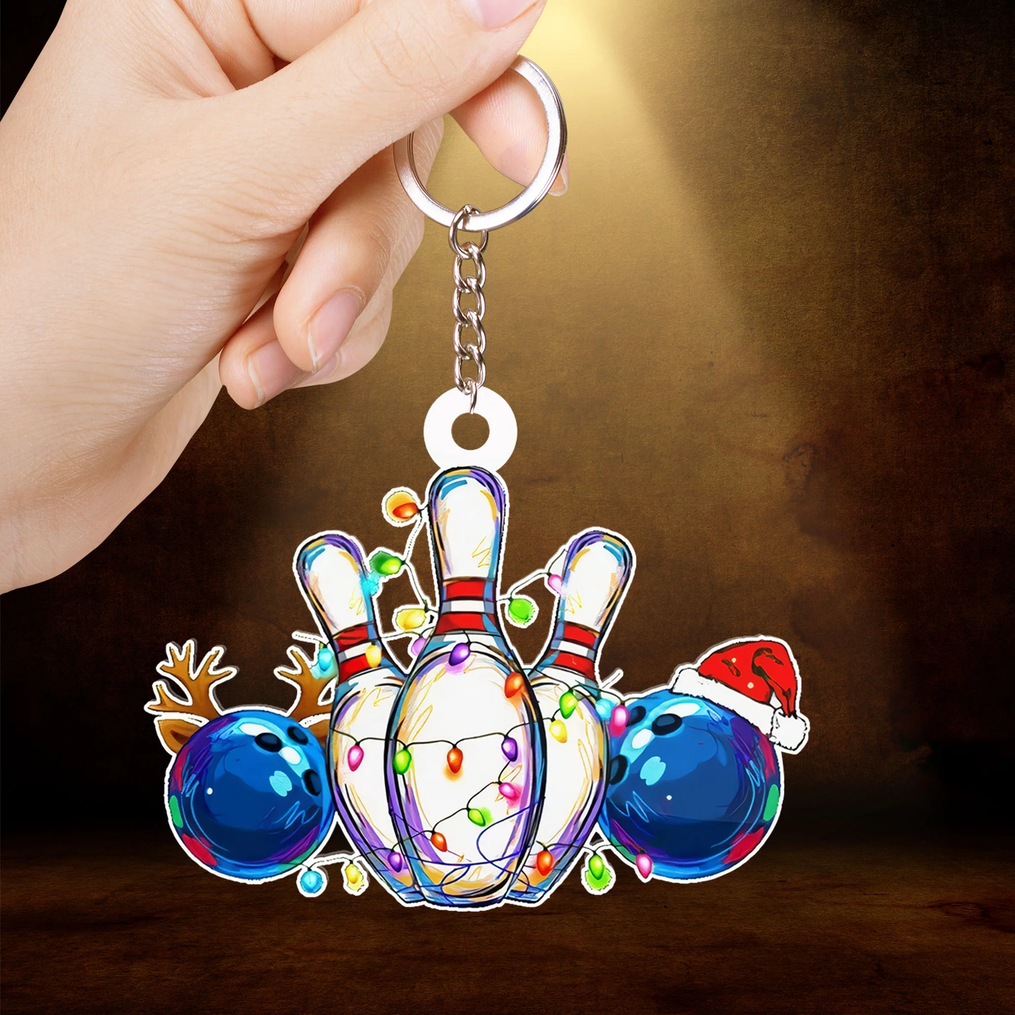 Bowling Christmas Car Ornament For Bowling Lovers - Christmas Gift For Bowling Lovers, Bowlers - Image 3