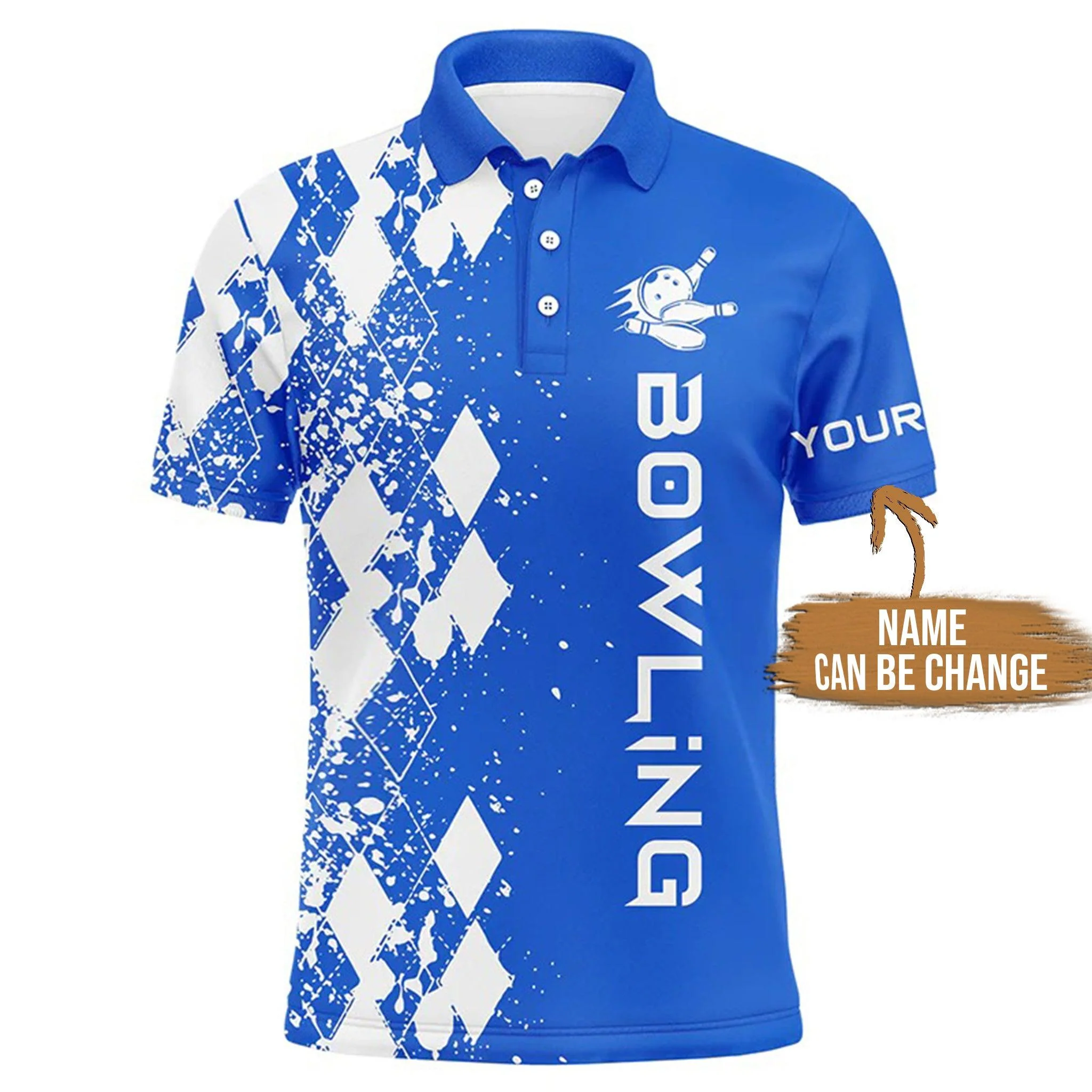 Bowling Custom Men Polo Shirt - Custom Name Bowling Polo Shirts For Men Personalized Bowling Polo Shirt - Gift For Friend, Family