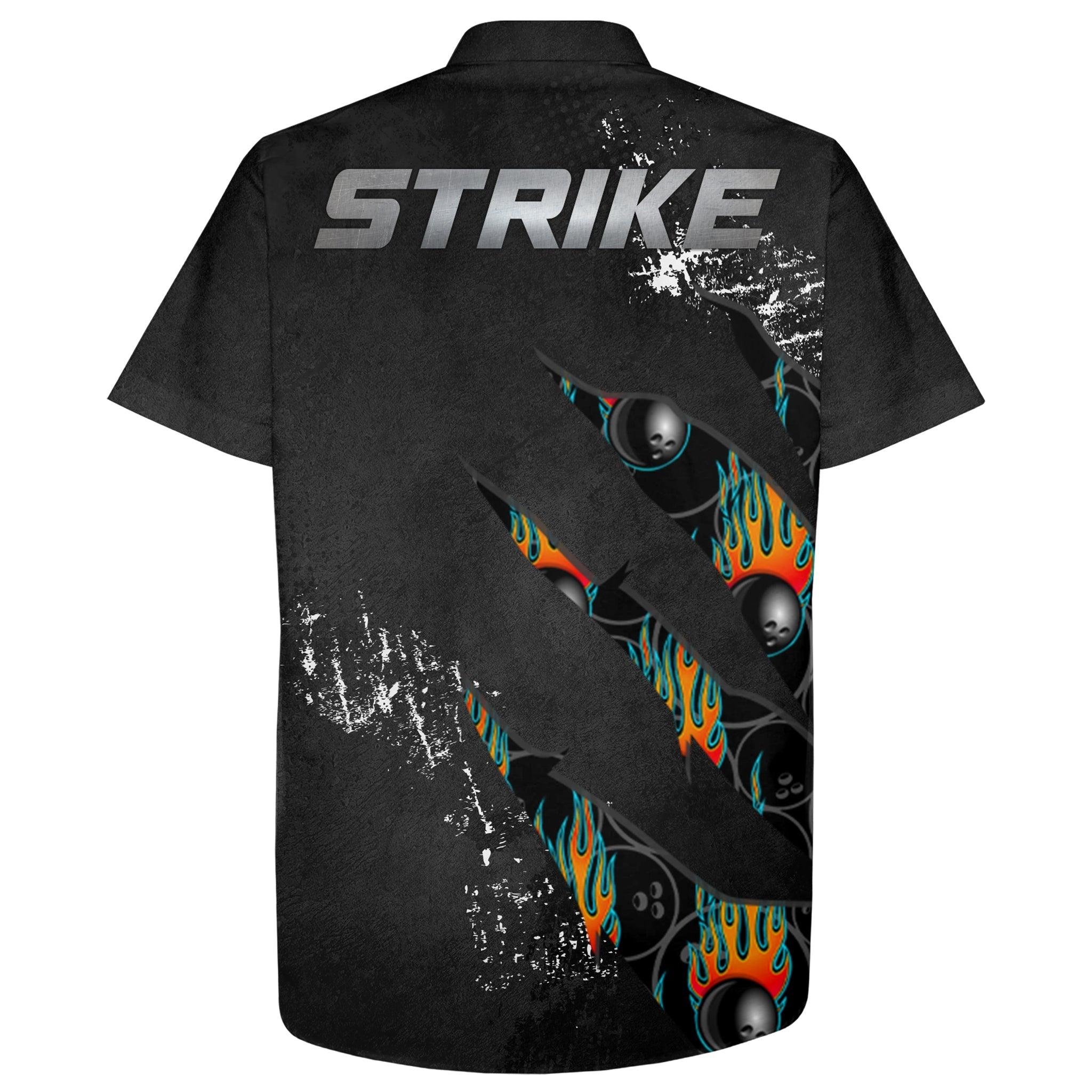Bowling Custom Name Hawaiian Shirt, Cool Strike Bowling Personalized Hawaiian Shirts For Men Women, Team, Bowling Lovers, Bowlers - Image 3