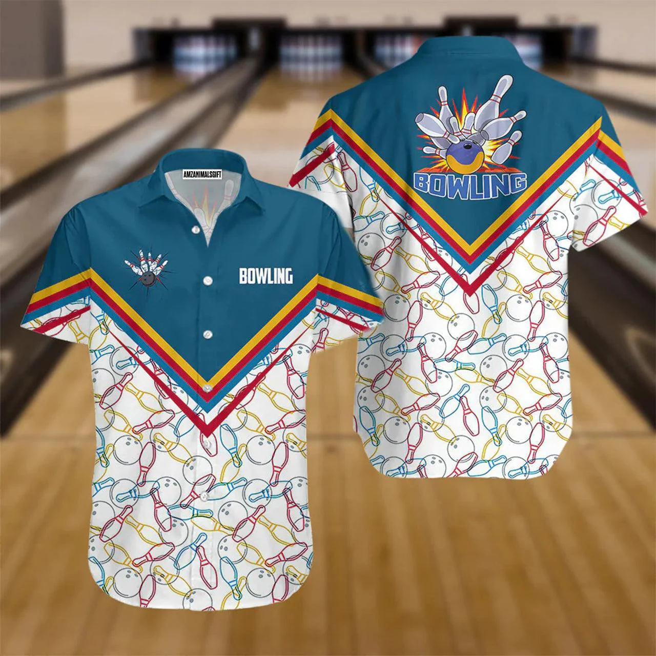 Bowling Hawaiian Shirt, Those Who Love Bowling Aloha Hawaiian Shirts For Men and Women - Gift For Bowling Lovers, Friend, Family - Image 2