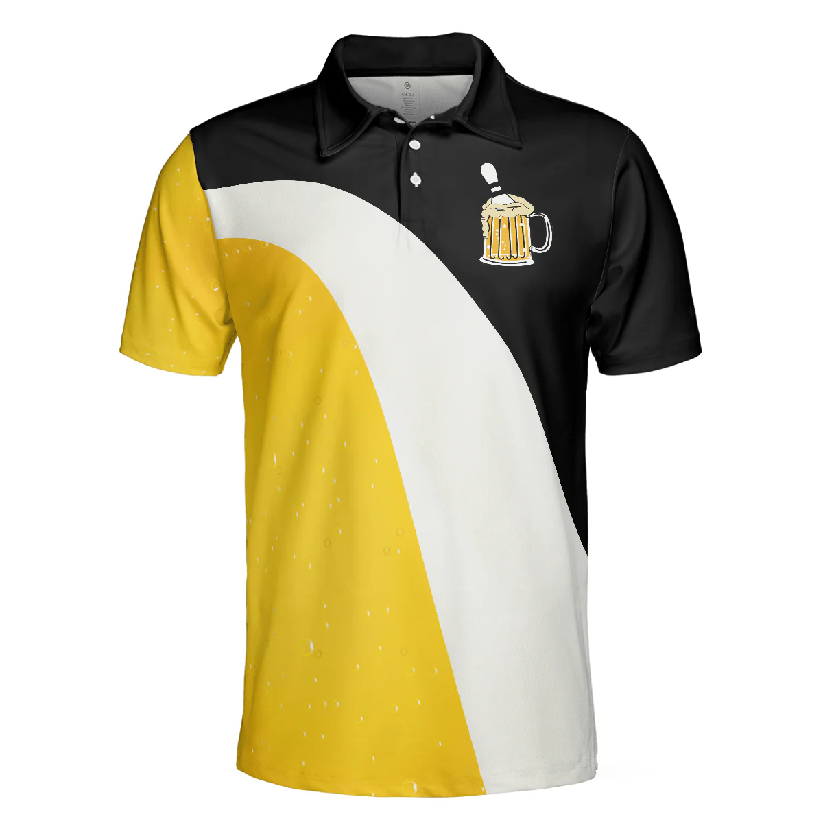 Bowling Men Polo Shirt - Easily Distracted By Bowling And Beer, Funny Drinking Bowling Polo Shirt - Gift For Friend, Family, Bowling Lovers - Image 4