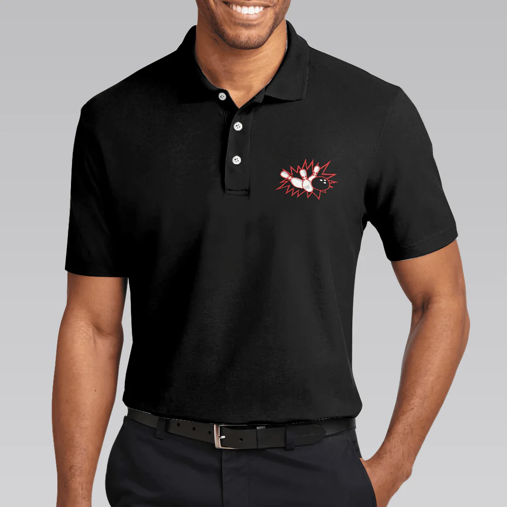 Bowling Men Polo Shirt - Grab Your Balls We're Going Bowling Polo Shirt For Men - Perfect Gift For Friend, Family, Bowling Lovers - Image 5