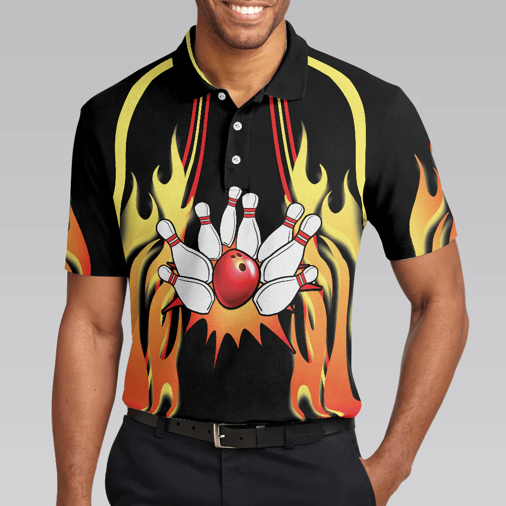 Bowling Men Polo Shirt - I'm Not Swearing I'm Using My Bowling Words Bowling Polo Shirt - Gift For Friend, Family, Bowling Lovers - Image 6