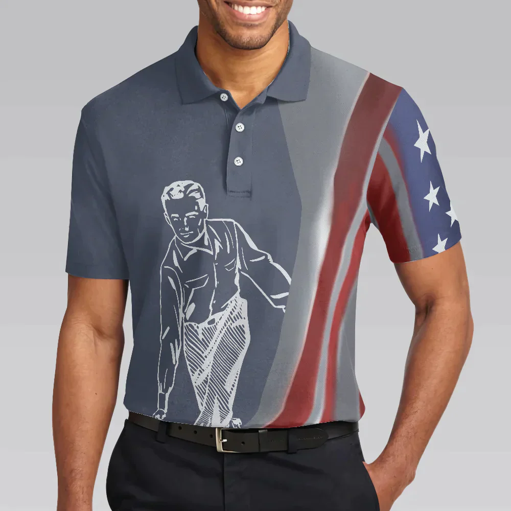 Bowling Men Polo Shirt - My Drinking Team Has A Bowling Problem Polo Shirt, Funny Bowling Polo Shirt - Gift For Friend, Family, Bowling Lovers - Image 5